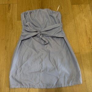 Guess Light Blue Strapless Dress